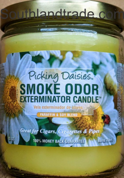 Smoke Odor Exterminator Candle Picking Daisies 13oz